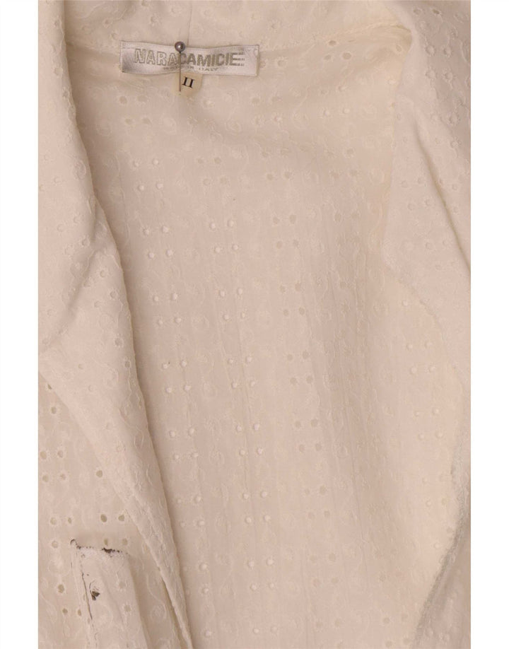 Naracamicie Chemisier portefeuille pour femme US 2 XS en coton blanc