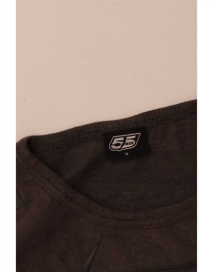 55DSL Haut Graphique Homme Manches Longues Gris Moyen