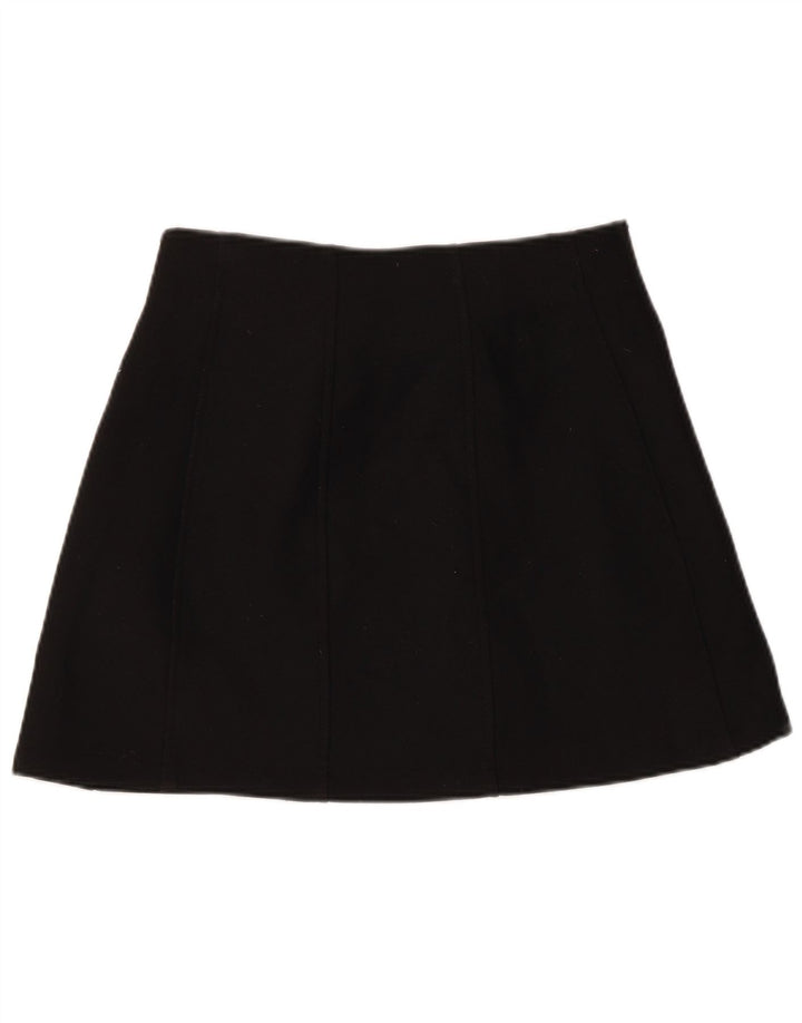 Zara Femme Mini Jupe Petit W26 Noir Polyester