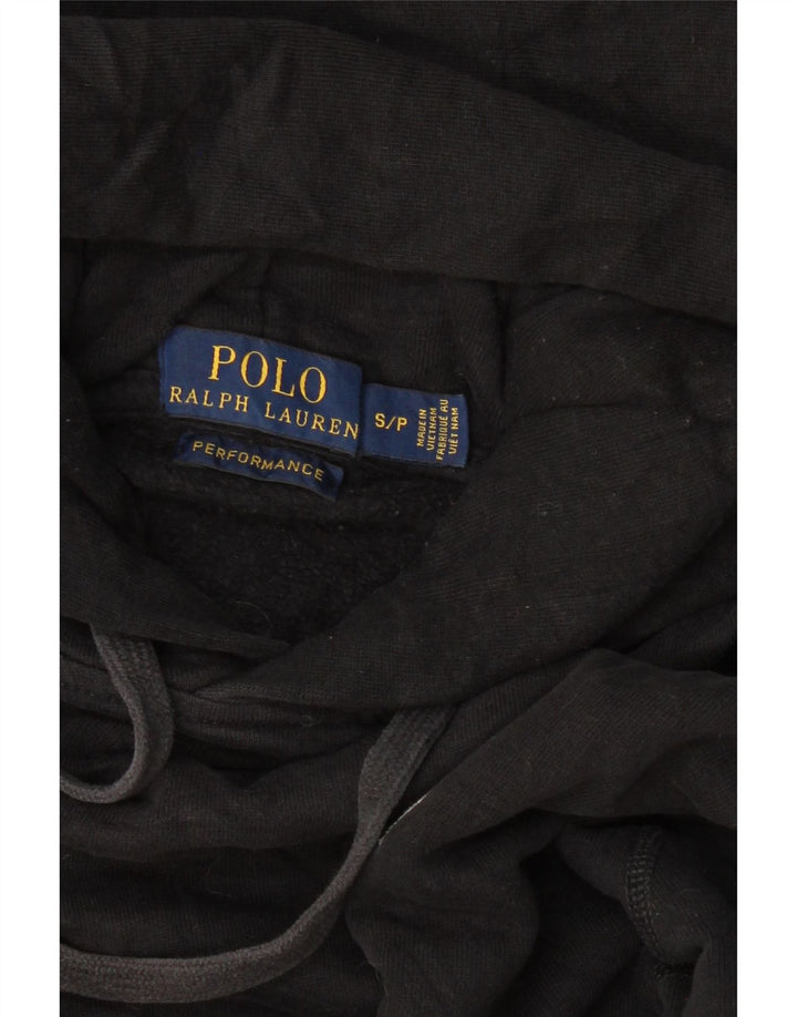 POLO RALPH LAUREN Pull à capuche surdimensionné pour femme UK 10 Petit Noir