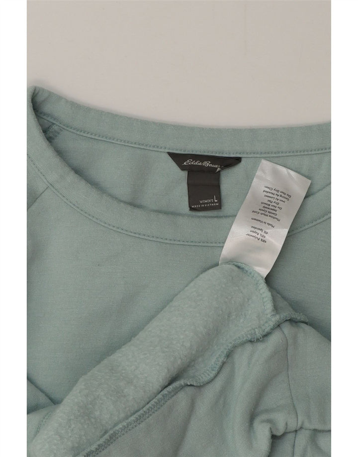 Eddie Bauer Sweat-shirt pour femme UK 16 Grand Bleu Polyester