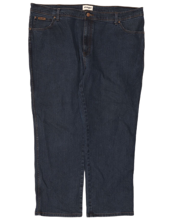 Wrangler Jean Droit Texas Homme W46 L32 Bleu Marine Coton