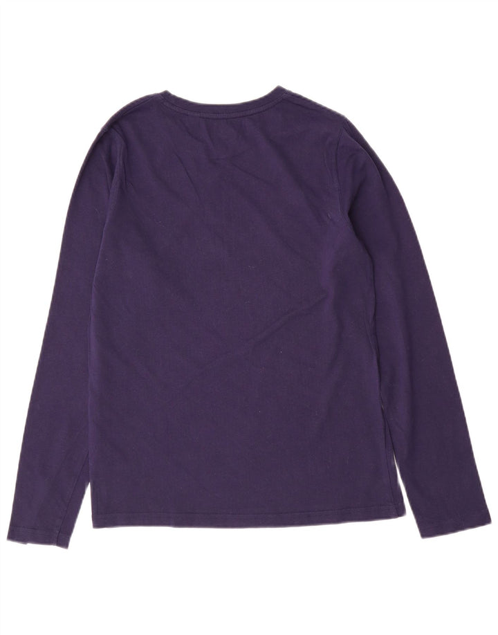 Timberland Garçon Graphique Haut Manches Longues 13-14 ans Petit Bleu Marine Coton