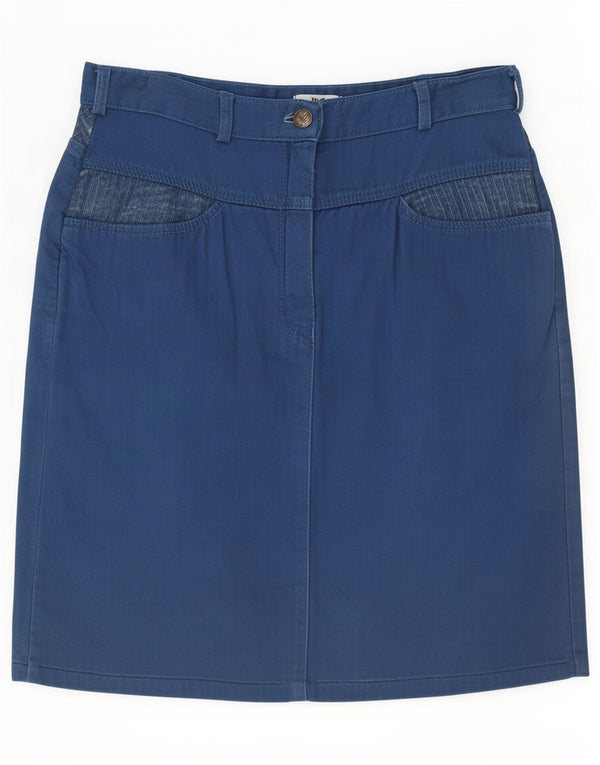 jupe en denim femme vintage IT 44 Medium W30 Coton bleu marine
