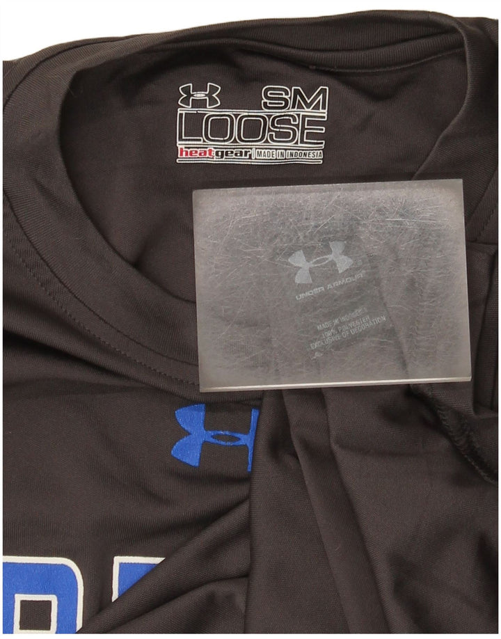 Under Armour T-Shirt Heat Gear Graphic Homme Petit Gris Polyester