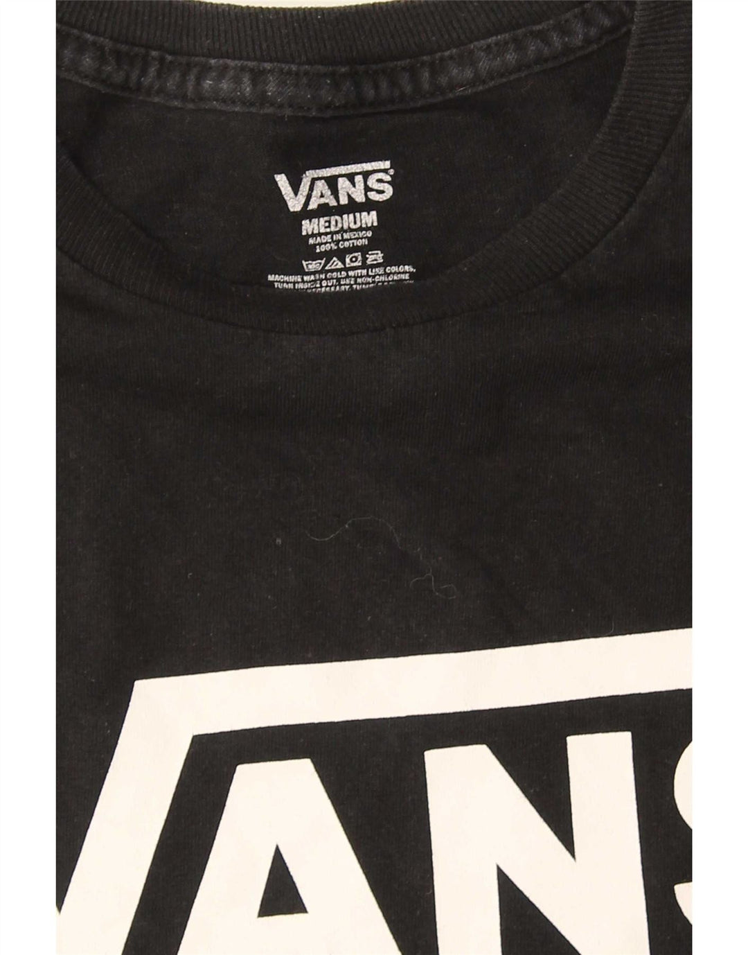 Vans T-shirt graphique pour homme en coton noir moyen