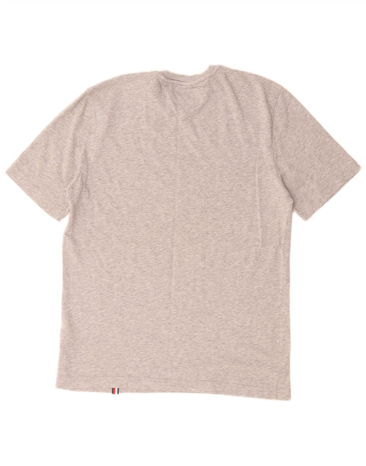 Tommy Hilfiger T-Shirt Graphique Homme Gris Moyen Coton