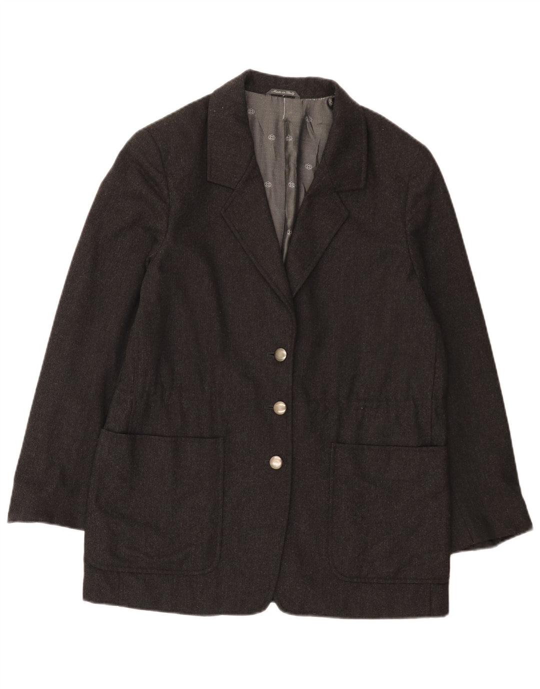 Penny Black Veste Blazer 3 Boutons Femme IT 42 Laine Gris Moyen