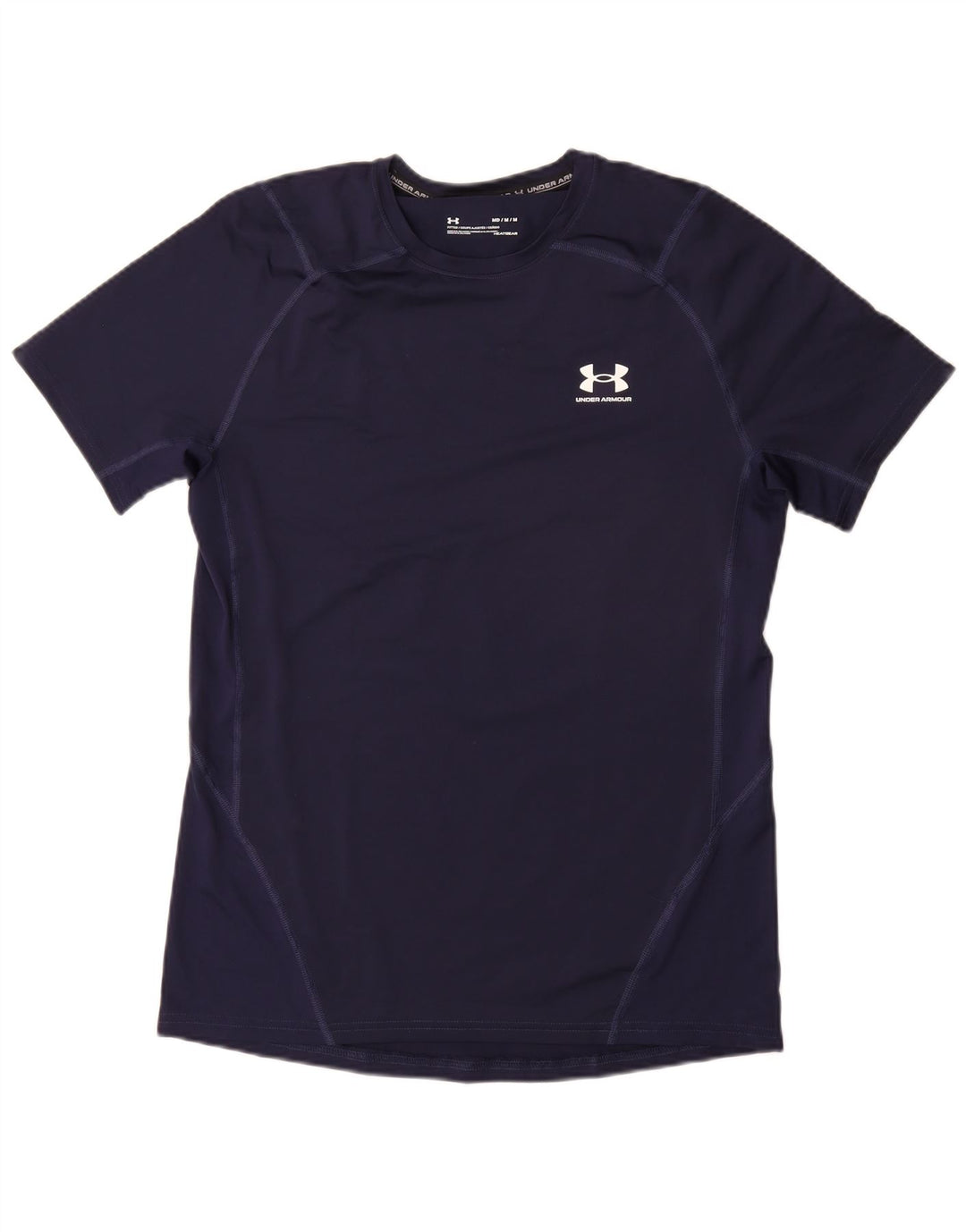 UNDER ARMOUR Tee-Shirt Heat Gear Homme Bleu Marine Moyen Synthétique