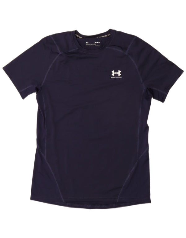 UNDER ARMOUR Tee-Shirt Heat Gear Homme Bleu Marine Moyen Synthétique