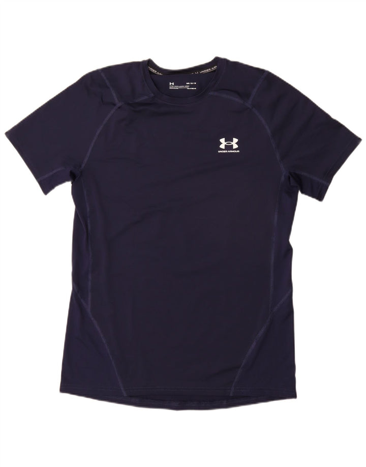 UNDER ARMOUR Tee-Shirt Heat Gear Homme Bleu Marine Moyen Synthétique