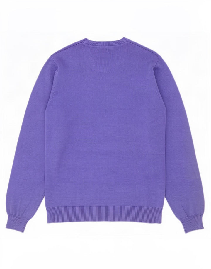 Marks & Spencer Pull à col rond coupe classique pour homme Violet Taille L