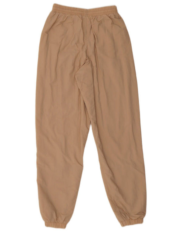 Adidas Pantalon de survêtement graphique pour femme Joggers UK 4 XS Beige Colourblock
