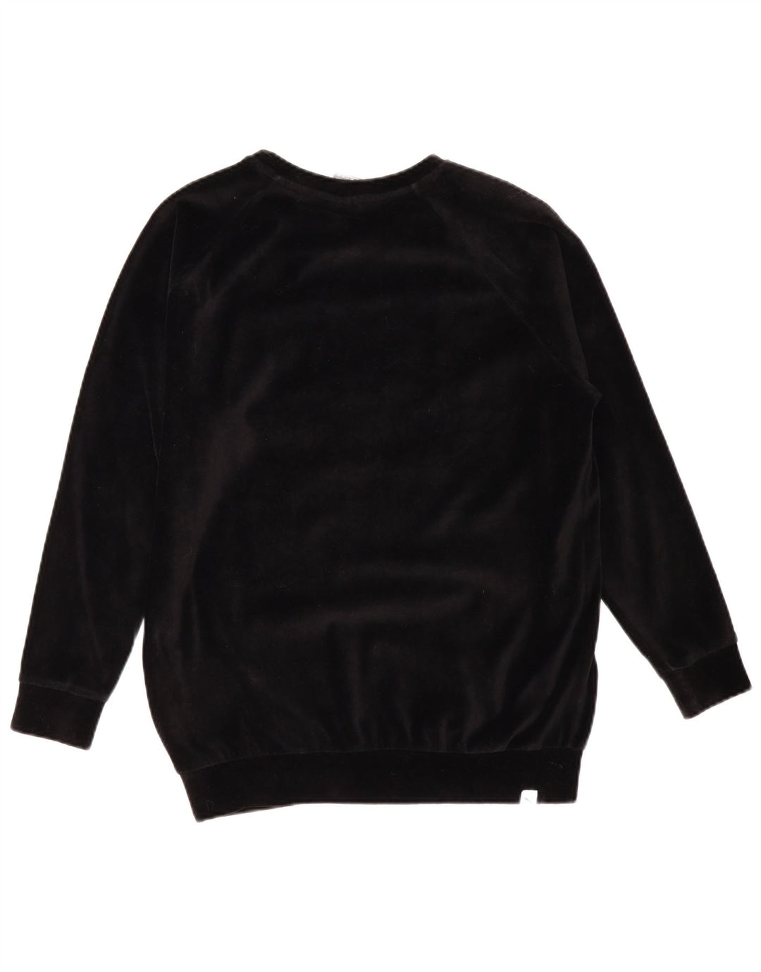 PUMA Sweat-shirt graphique surdimensionné pour femme UK 12 en coton noir moyen