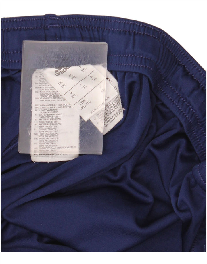 Adidas Short de sport Climalite pour homme 2XL Bleu marine Polyester