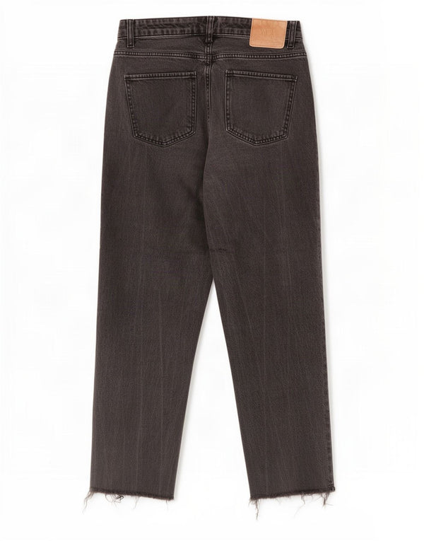 Zara Jean court taille haute pour femme EU 38 Small W28 L25 Gris