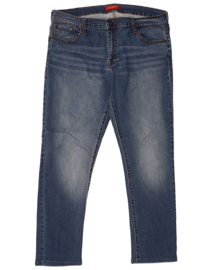 Guess Jean Slim Homme W36 L28 Bleu Coton