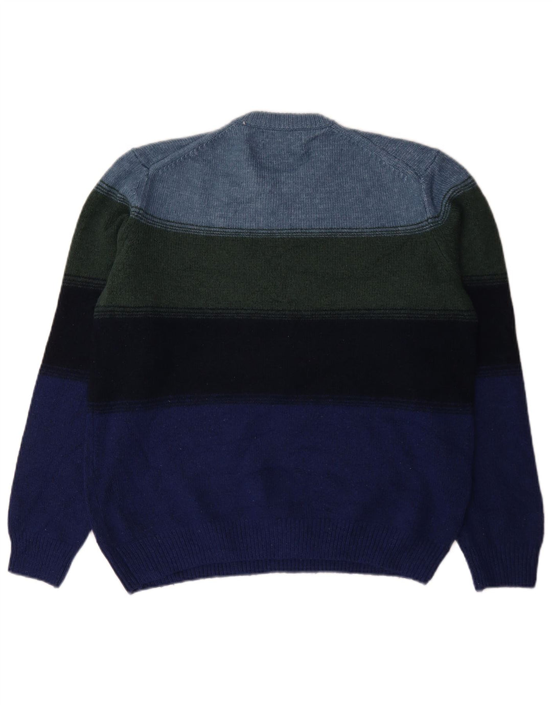 Marks & Spencer Pull à col rond pour homme, grandes rayures multicolores