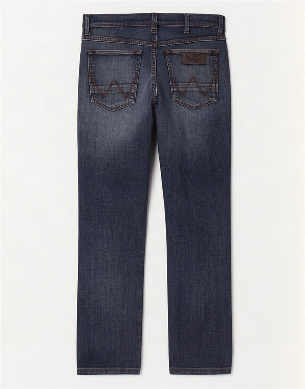 Wrangler Jean Droit Greensboro W33 L30 Homme Bleu Coton