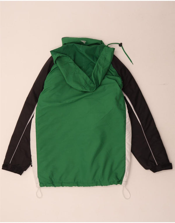 Jako Veste coupe-vent à capuche pour homme Coupe ample UK 36 Petit Vert Colorblock
