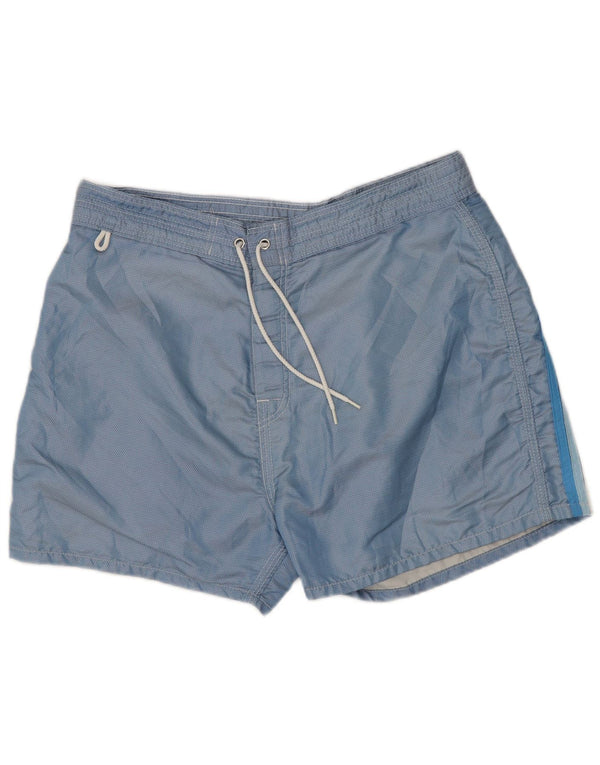 Sundek Short de Bain Homme Nylon Géométrique Bleu Moyen