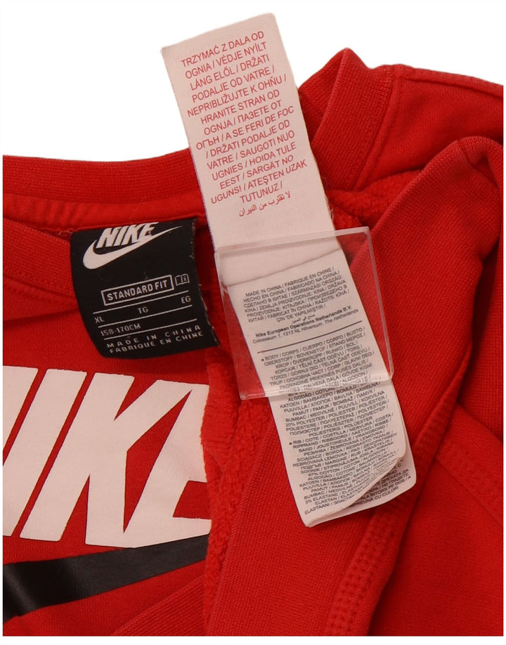 NIKE Sweat-shirt graphique pour garçon 13-14 ans XL Rouge Coton
