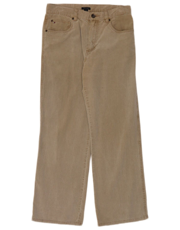 Tommy Hilfiger Pantalon en velours côtelé pour garçon 15-16 ans W30 L28 Coton beige