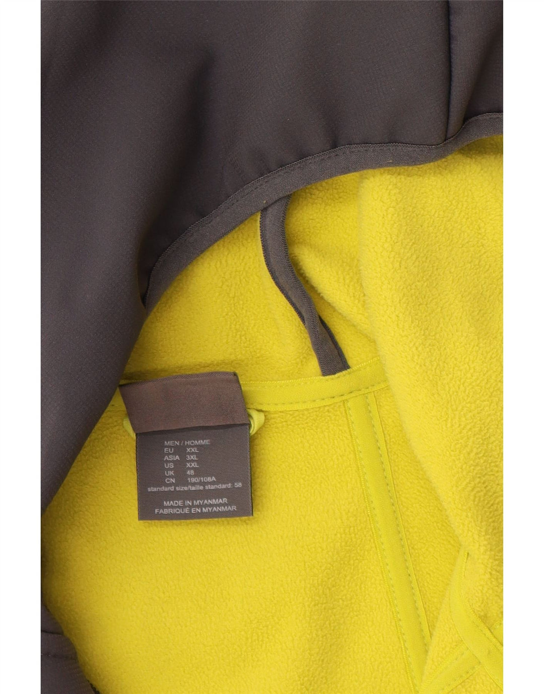 Jack Wolfskin Veste coupe-vent à capuche pour homme UK 48 2XL Gris Polyester