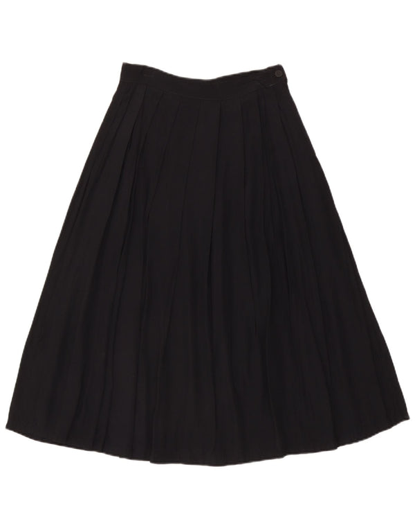 Stefanel Jupe plissée taille haute pour femme IT 44 Medium W28 Noir