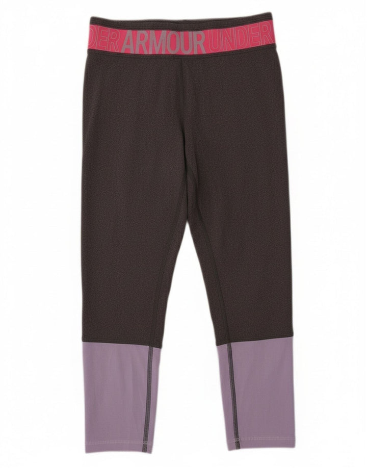 Under Armour Legging Graphique Fille 9-10 ans Gris Moyen Colourblock