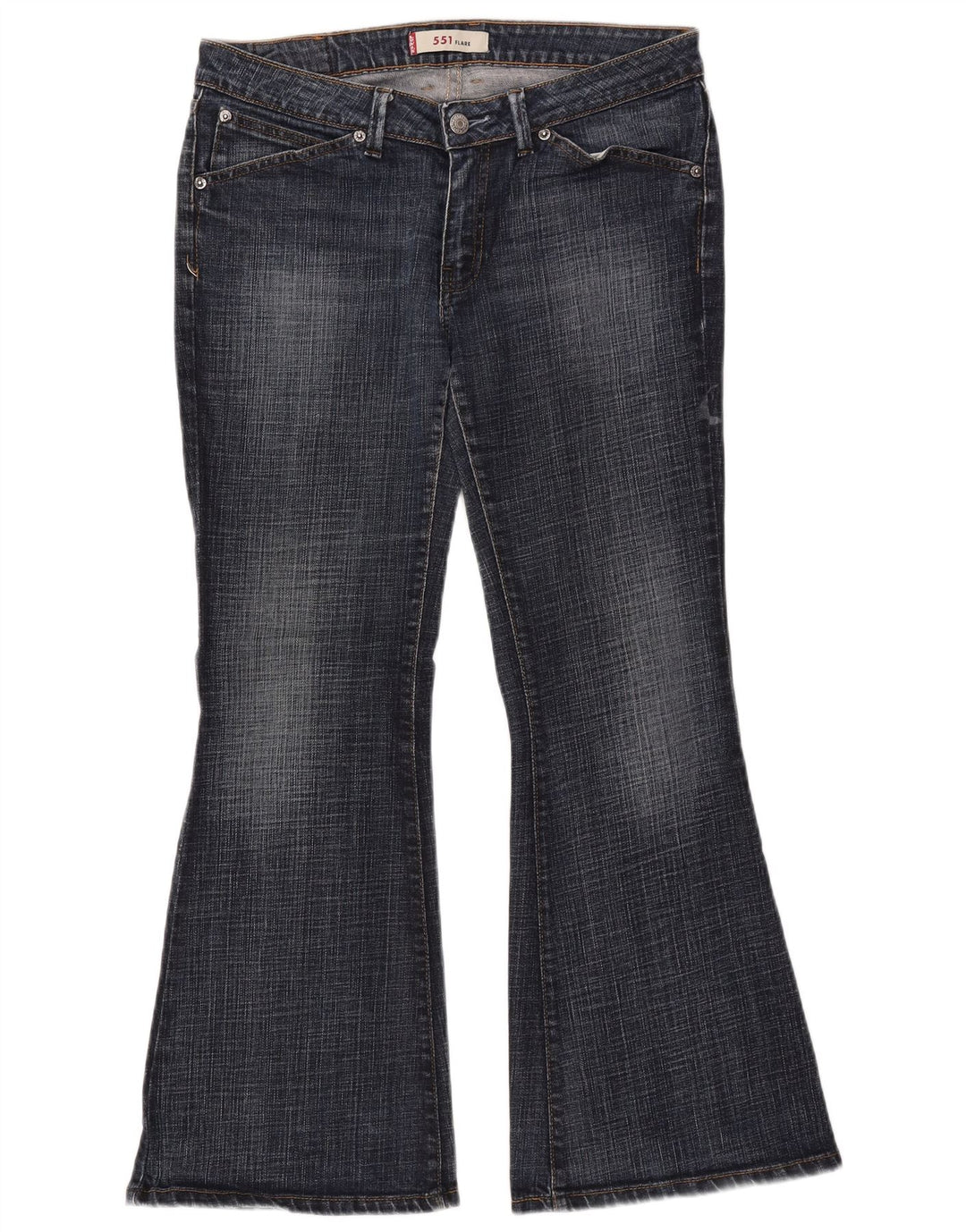LEVI'S Jean évasé 551 Femme W32 L30 Bleu Marine Coton