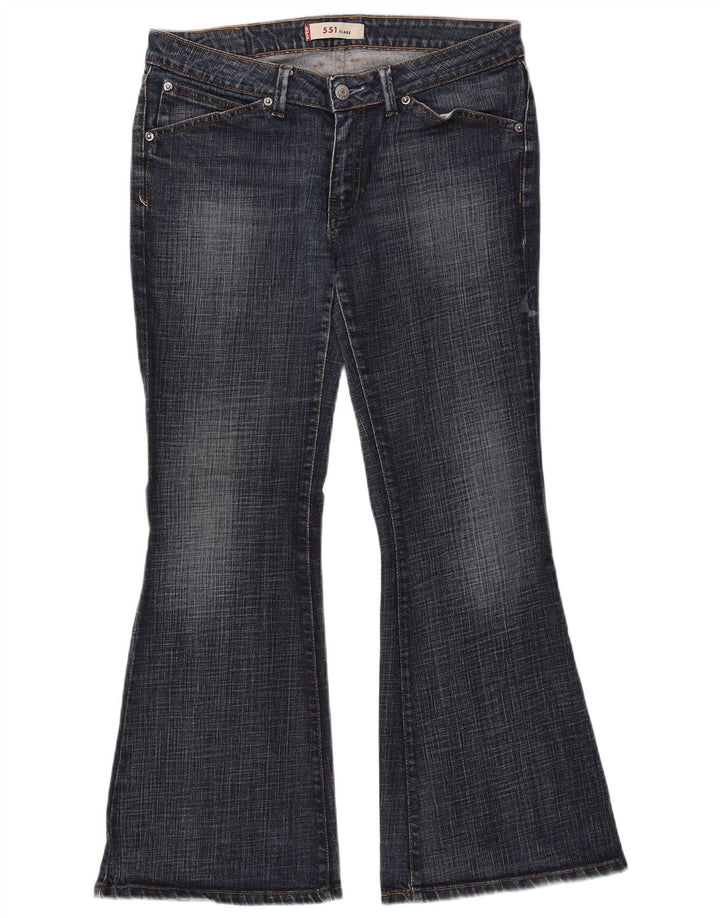 LEVI'S Jean évasé 551 Femme W32 L30 Bleu Marine Coton