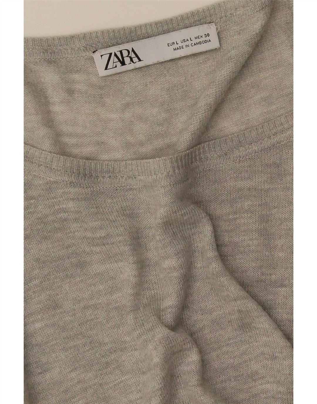 Zara Chemisier surdimensionné pour femme UK 16 Large Gris