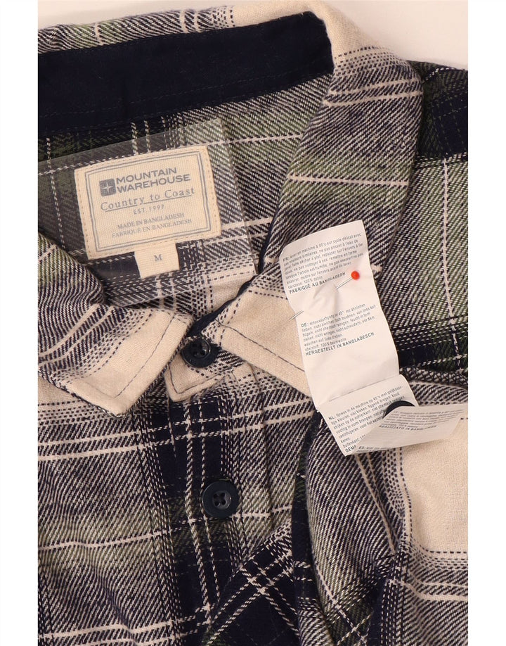 Mountain Warehouse Chemise en flanelle pour homme en coton à carreaux multicolore moyen