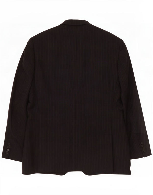 Valentino Veste blazer à 3 boutons pour homme IT 54 2XL Noir à fines rayures Description du produit