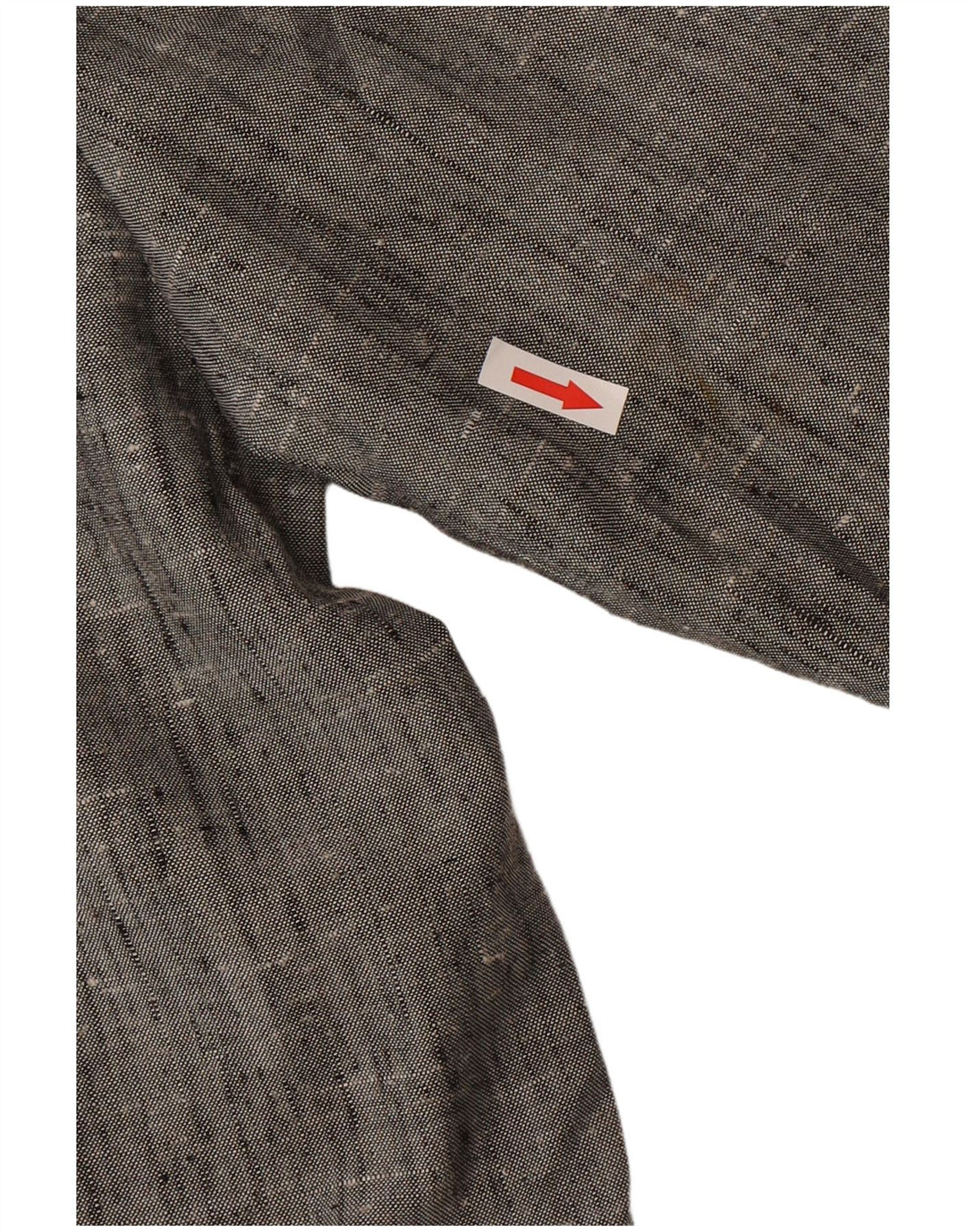 vintage Homme 2 Bouton Blazer Veste IT 50 Grand Gris Moucheté Polyester