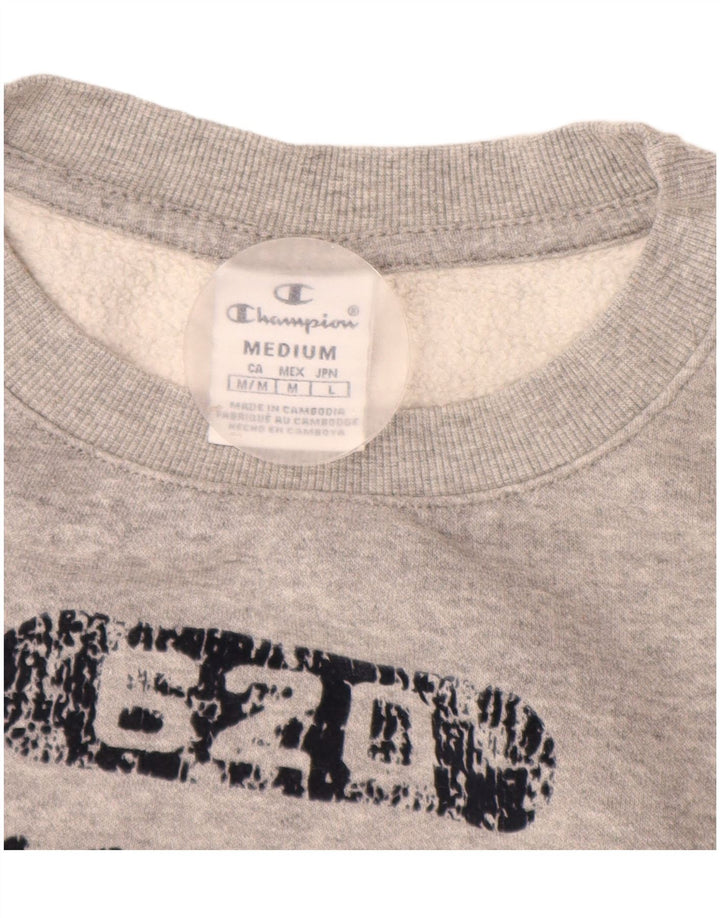 Champion Sweat-shirt graphique pour femme UK 14 Gris moyen moucheté