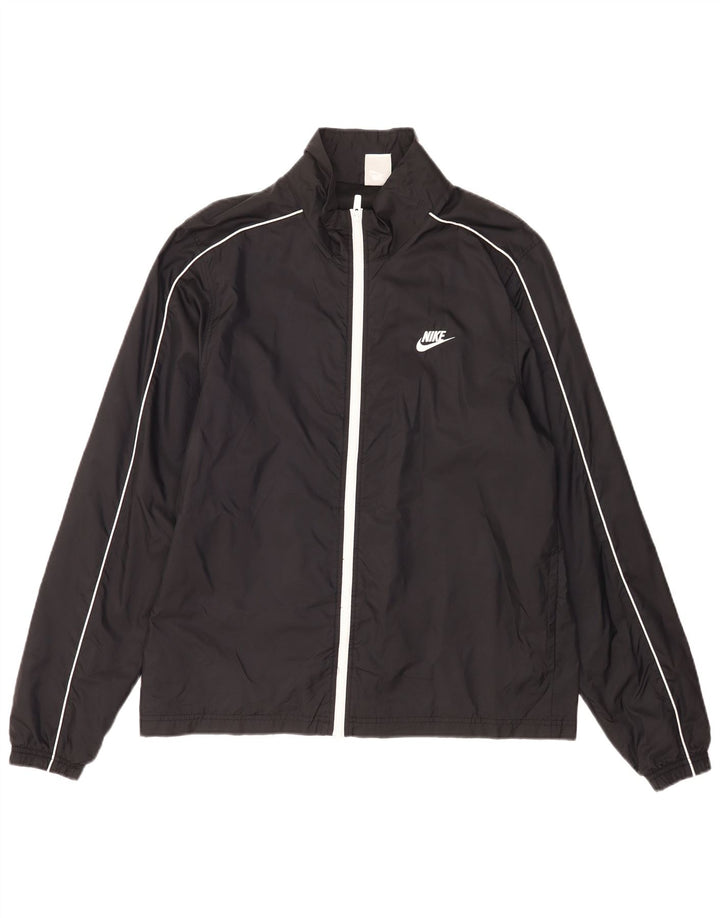 Nike Veste de pluie pour homme UK 40 Large Noir Nylon