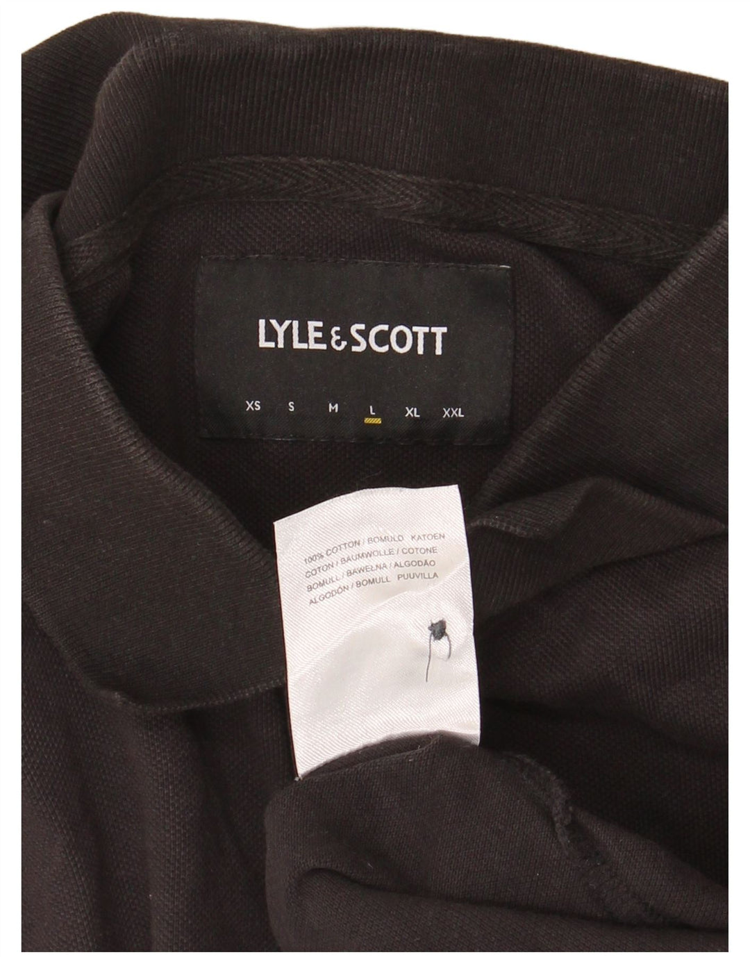 Lyle & Scott Polo Homme Grand Noir Coton
