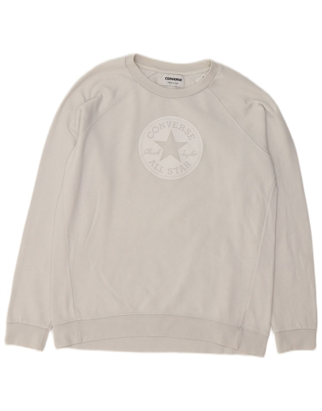 Converse Pull Chuck Taylor Graphic Sweatshirt Homme Gris Moyen Coton