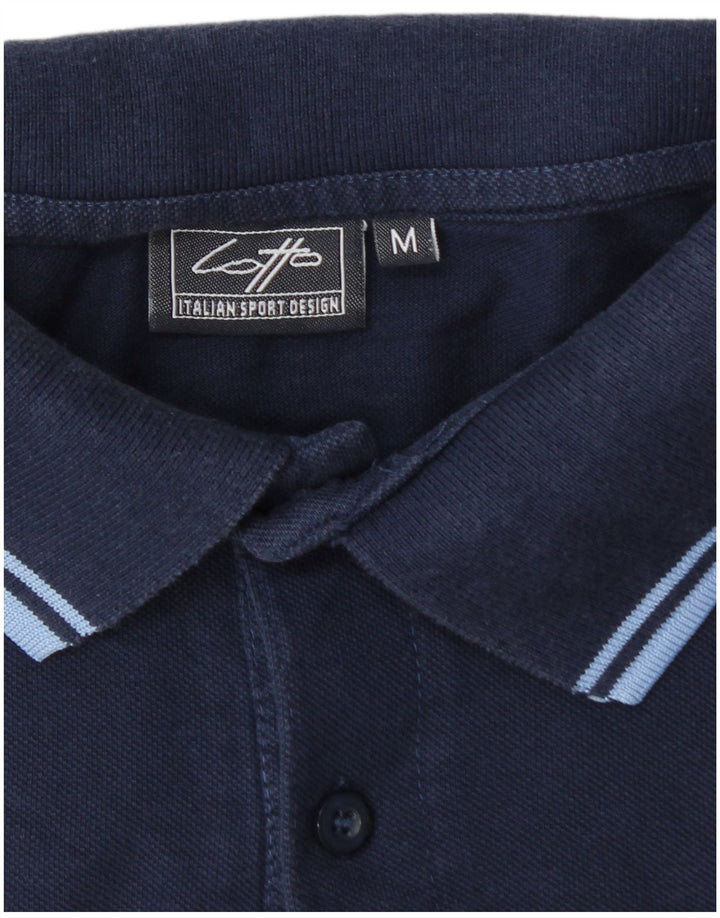 Lotto Polo Homme Rayé Bleu Marine Moyen