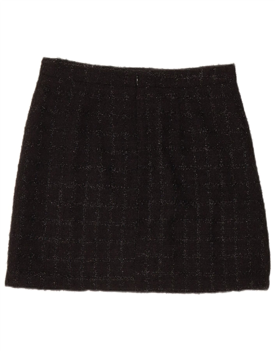 Warehouse Mini jupe femme UK 10 Small W28 noir à carreaux en polyester