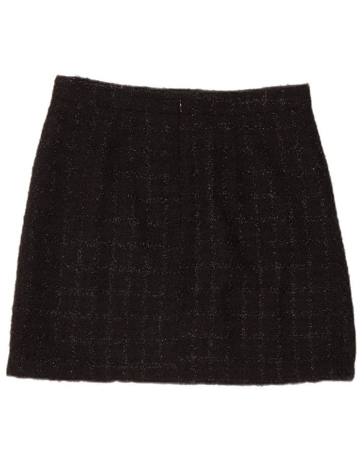 Warehouse Mini jupe femme UK 10 Small W28 noir à carreaux en polyester