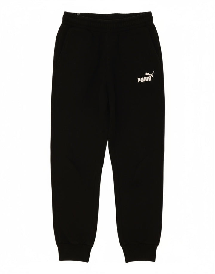PUMA Mens Tracksuit Trousers Joggers Medium  Black Cotton