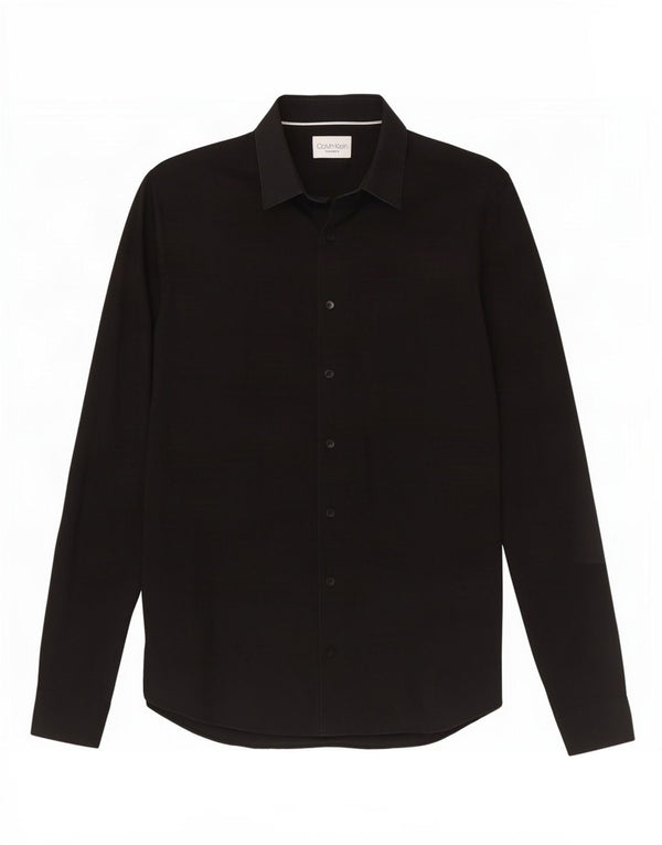 Calvin Klein Chemise extra slim fit pour homme Taille 38 15 Noir moyen