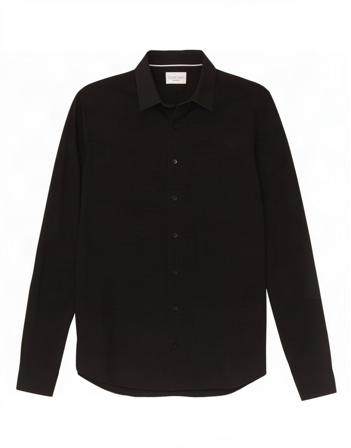 Calvin Klein Chemise extra slim fit pour homme Taille 38 15 Noir moyen