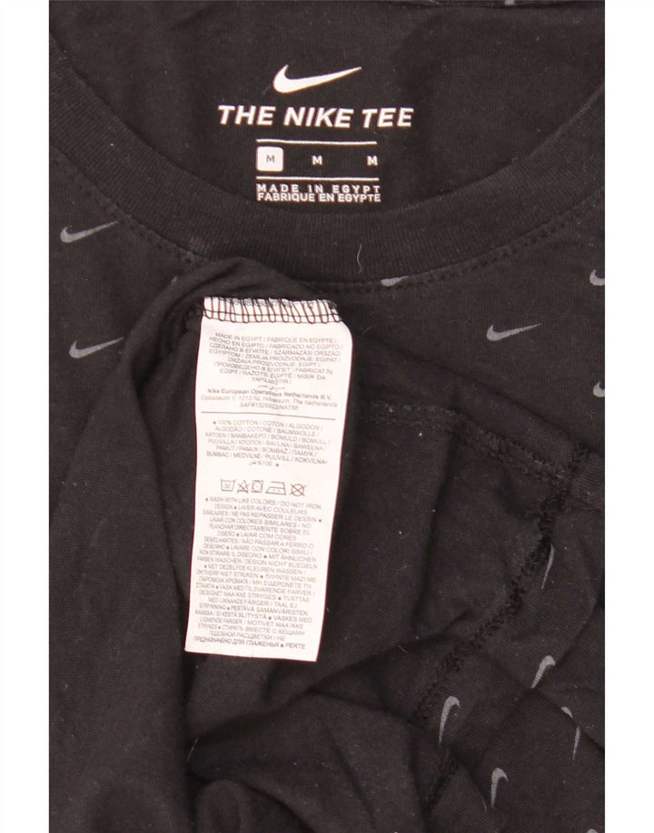 Nike T-shirt graphique pour homme en coton noir moyen