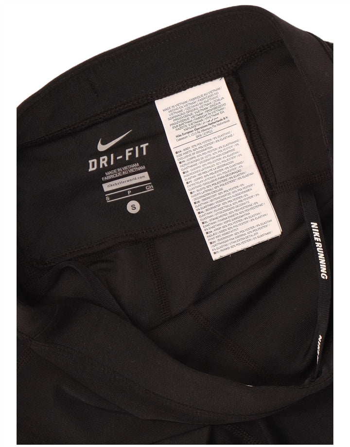 Nike Short de sport Dri Fit pour femme UK 8 Small Noir Polyester
