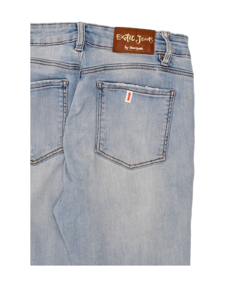 DESIGUAL Womens Distressed Skinny Jeans W28 L38 Blue Vintage Desigual and Second-Hand Desigual from Messina Hembry 