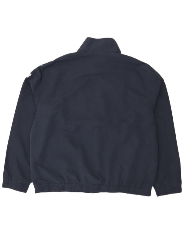 Atlas For Men Veste de survêtement pour homme XL Bleu marine Géométrique Polyester